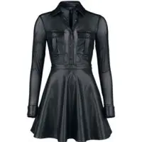 Killstar Robe courte Gothic de - Shadowsinger Dress - L - XXL - pour Femme - noir - Taille L