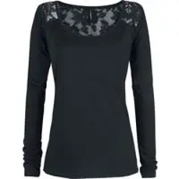 Rotterdamned T-shirt manches longues de - Kandelaar - XS - XXL - pour Femme - noir - Taille XL