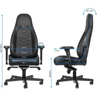 Noblechairs ICON Fauteuil de Gaming Cuir Véritable Noir