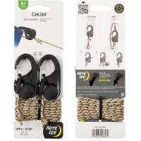 Nite Ize Tendeur en plastique noir pour ficelle de 2 à 5mm lot de 2