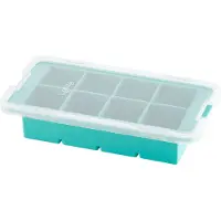 Lékué Ice Cubes, Bacs à glaçons + moules à glace, Transparent, Turquoise, Bleu