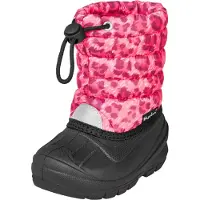 Playshoes Bottes de neige rose / rose / rose foncé / blanc