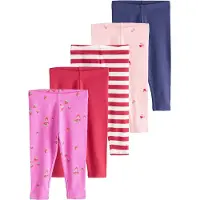 Next Leggings bleu marine / rose / rose néon / rouge / blanc
