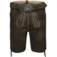 Spieth & Wensky Pantalon folklorique 'Greif' brun foncé