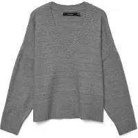 Vero Moda Pull-over 'VMBOOM' gris chiné