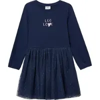 s.Oliver Robe bleu foncé / rose