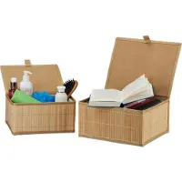 Relaxdays 2x bacs-de-rangement (30 cm, 2x)