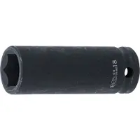 Bgs Douille à choc, six pans, longue 12,5 mm (1/2") 18 mm (18 mm)