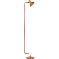 Beliani Lampadaire orange métal 154 cm abat-jour conique lampe de nuit réglable chambre salon design industriel