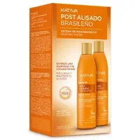 KATIVA Post Brazilian Straightening Shampooing + Conditioner set after straightening hair with keratin 2 x 225 ml