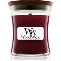 Woodwick Black Cherry bougie parfumée avec mèche en bois 85 g