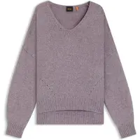 BOSS pour femme. 50550464 Pull Fondyssa rose (L), Casuel, Polyamide