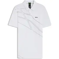 BOSS Polo Paddy en coton mélangé avec logo artistique