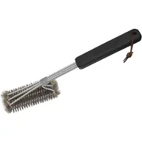 Cozze brosse en acier, brosse pour barbecue avec poils en acier inoxydable, 40 x 7 x 6 cm, acier inoxydable / plastique, argent / noir