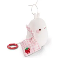 Nici Music Box Molang On Header Card Teddy 15 Cm Rose Enfants