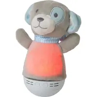 Lucide Veilleuse Dolly Fonctionnant à piles avec fonction musique - gris
