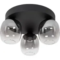 Lucide Lampe de plafond à 3 lumières Tamino Noir