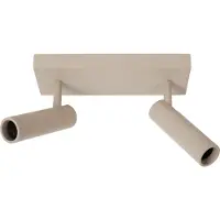 Lucide Lampe de plafond élégante Grado Brun sable 2 clairs