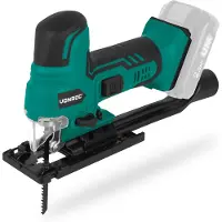 Vonroc Scie sauteuse sans fil 20 V – Poignée ergonomique | Batterie et chargeur non inclus