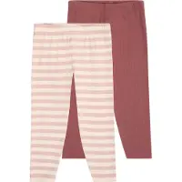 Minymo Leggings - 2 Pack - Violet Ice - - 1 an (80) - Leggings