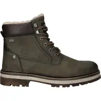 Mustang Bottines à lacets 'Merem' olive / noir