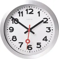 Nextime - 3998AR - Horloge Murale - 19cm - argent - Station