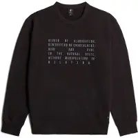 G-Star Text Graphic Sweatshirt Noir M Homme