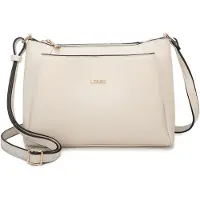 L.credi sac à épaule bandoulière Polly Crossbody Bag Creme écru