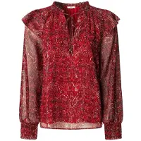 Pepe Jeans pour femme. PL3051270 Chemisier Mar rouge (XS), Casuel, Coton, Manche longue