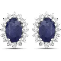 Rafaela Donata Boucles d'oreilles bleu nuit / argent