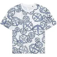 Schiesser T-Shirt ' 150 YEARS ' bleu / blanc