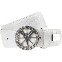 Carlo colucci Ceinture 'Cogno' argent / blanc
