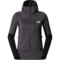 The North Face - Polaire en Polartec&reg; - W Polartec Powergrid Stormgap Hoodie Anthracite Grey TNF Black pour Femme - Taille L - Gris