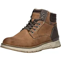 Tom Tailor Bottines à lacets marron / umbra