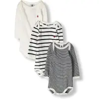 Petit Bateau Bodies A01TB X3 filles - Multicolore - 24 mois