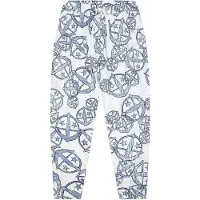 Schiesser Pantalon de pyjama ' 150 YEARS ' bleu / blanc cassé