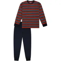 Schiesser Pyjama bleu nuit / rouge