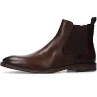 Manfield Chelsea Boots brun foncé