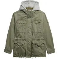 Superdry Veste mi-saison gris chiné / vert
