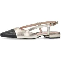 Sacha Ballerines à lanières or / noir