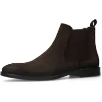 Manfield Chelsea Boots brun foncé