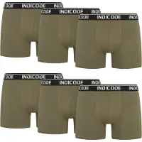 INDICODE JEANS Boxers ' Milano ' olive / noir / blanc