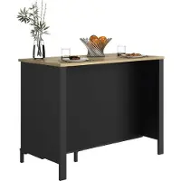 Gami Meuble de bar Manchester | 120 x 66 x 93 cm | Design Helvezia Oak