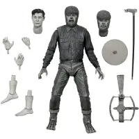 NECA Universal Monster Scale Action Ultimate Wolf Figure Gris
