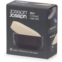Joseph Joseph Support Savon Joseph Joseph Slim Compact Soap Dish Noir
