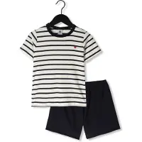 Petit Bateau Set bleu foncé / blanc