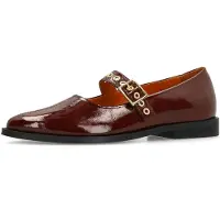 Manfield Chaussure basse bordeaux