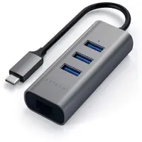 Satechi ST-TC2N1USB31AM station d'accueil USB 3.2 Gen 1 (3.1 Gen 1) Type-C Gris