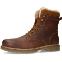 Manfield Bottines à lacets cognac