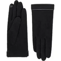 Roeckl Gants 'LEATHER PIPING TOUCH' noir